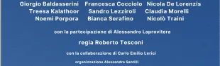 Locandina spettacolo teatrale "Dio"