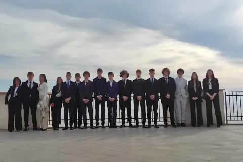 Foto di gruppo a Ventotene