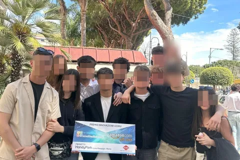 foto di gruppo di studenti