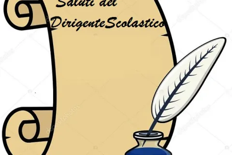 pergamena con la scritta "saluti del dirigente"