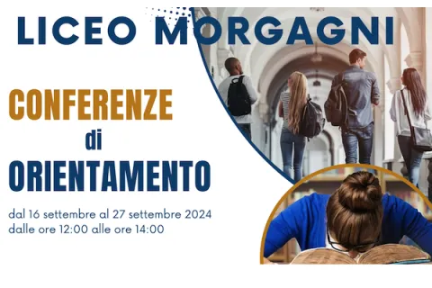 Locandina didattica orientativa: conferenze di orientamento