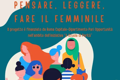 Donne stilizzate per descrivere il progetto "Pensare, Leggere, Fare il femminile"