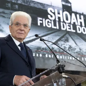 Foto Mattarella Shoah